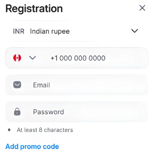 Instruction Create an account