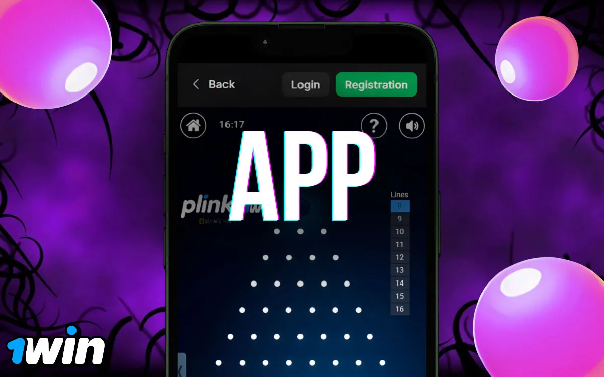 1win App Playing Plinko